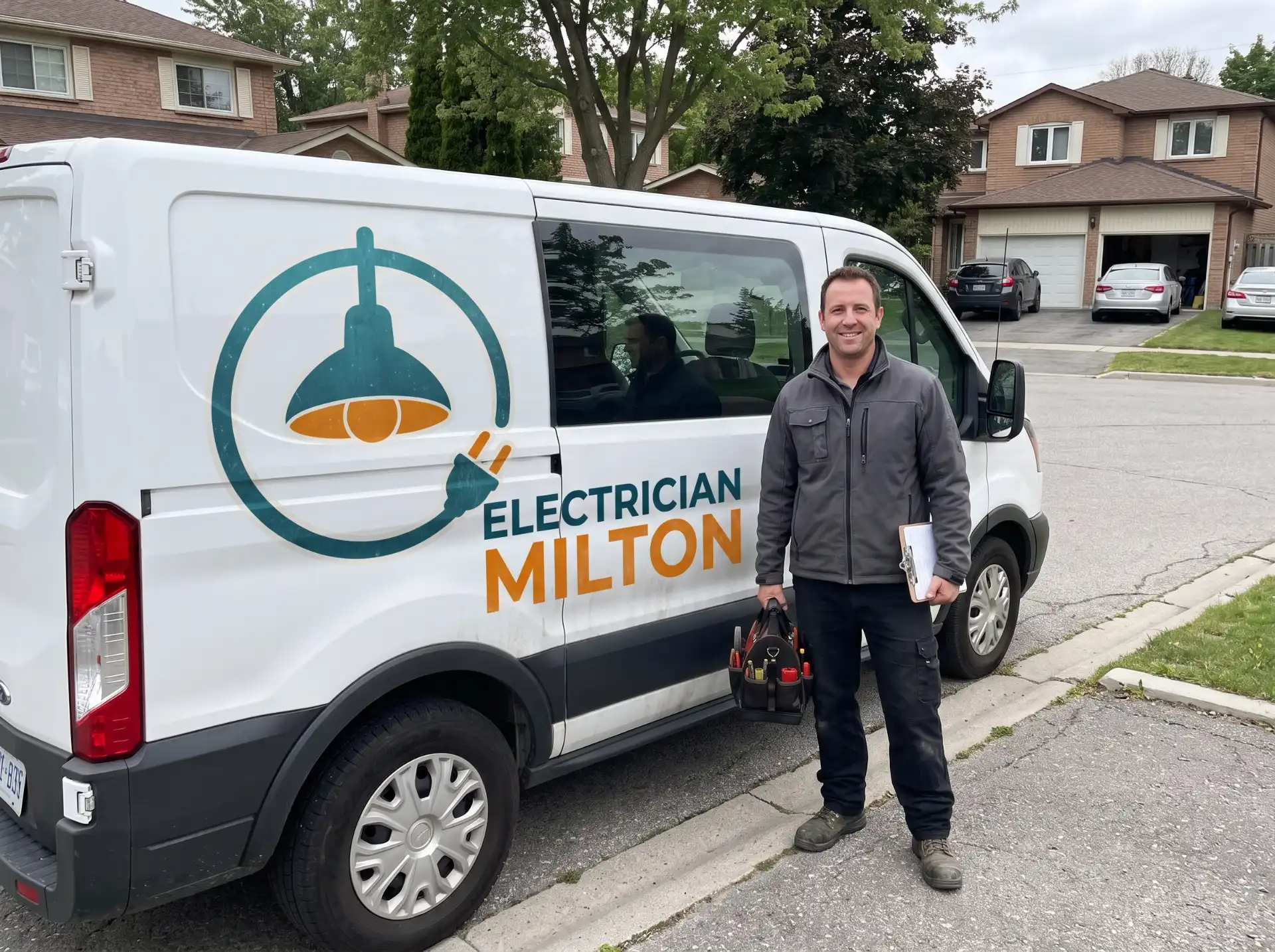 Professional electrical service team